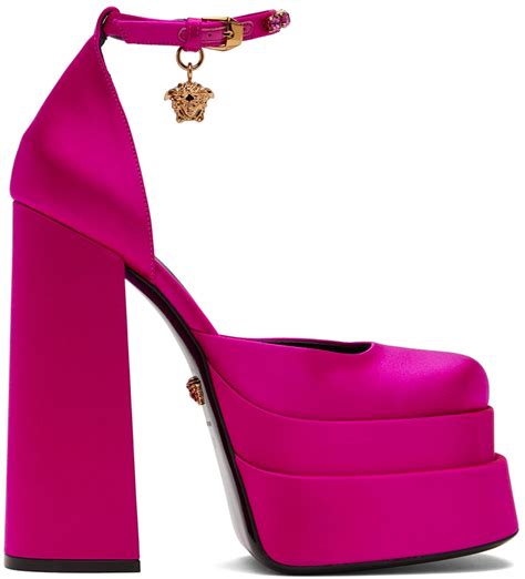 pink versace platform heels|versace platform heels 2021.